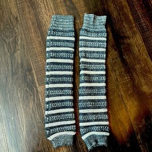 Lucky Brand blue/white leg warmers